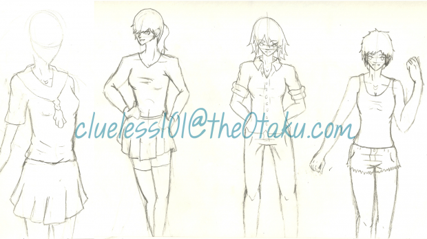 Girl Sketches for lileeboo