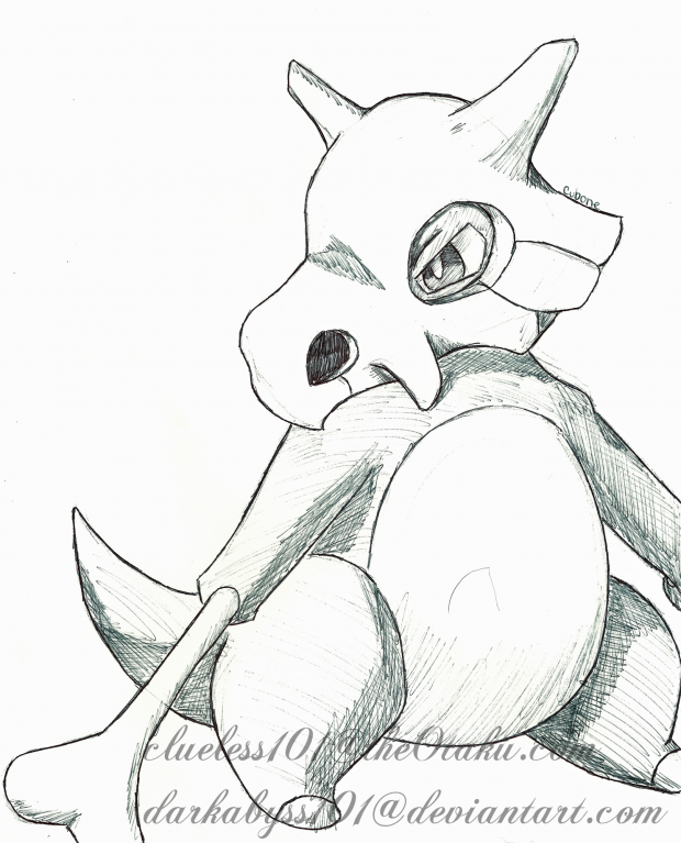 Pen Sketch Cubone