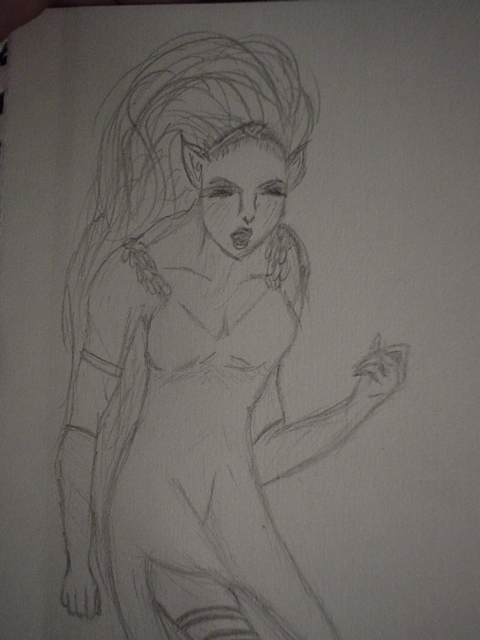 Woman Changing Into Werewolf