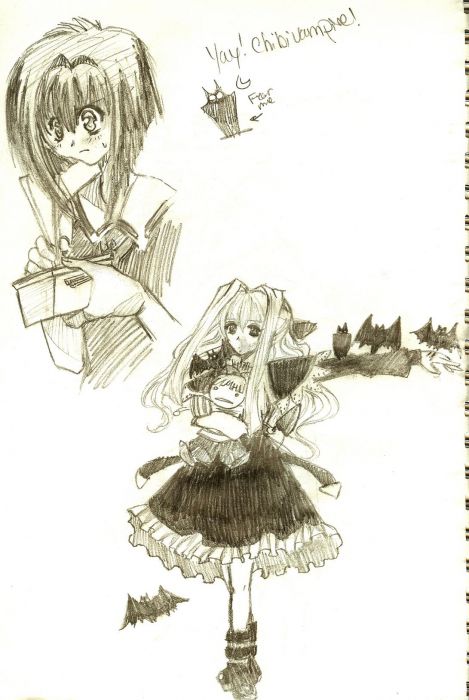 Chibi Vampire Sketch