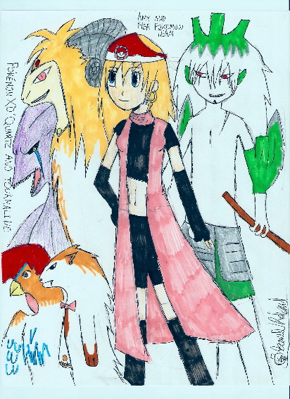 Amy and her Pokemon Team