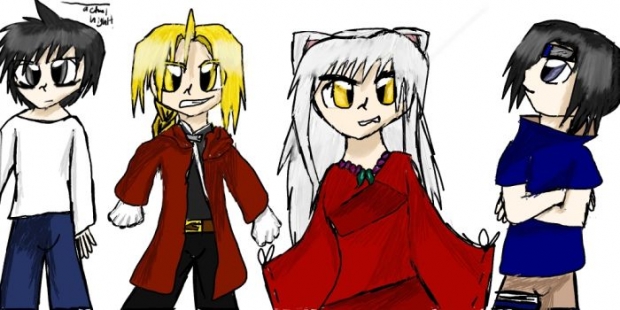 L Ed Inuyasha And Sasuke Original