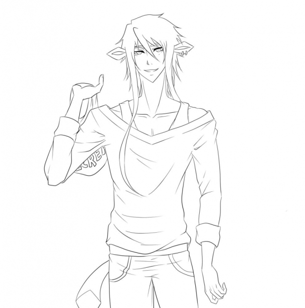 My sweetheart! _ Lineart