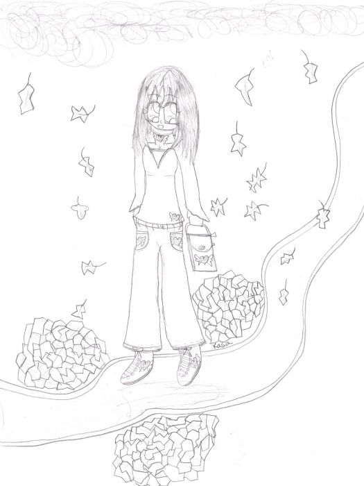 Shades Of Autumn - Line Art