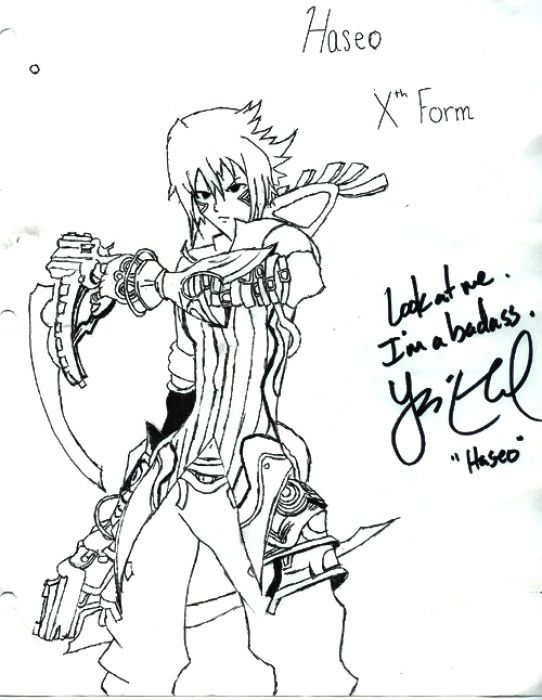 Haseo Xth Form And Signed