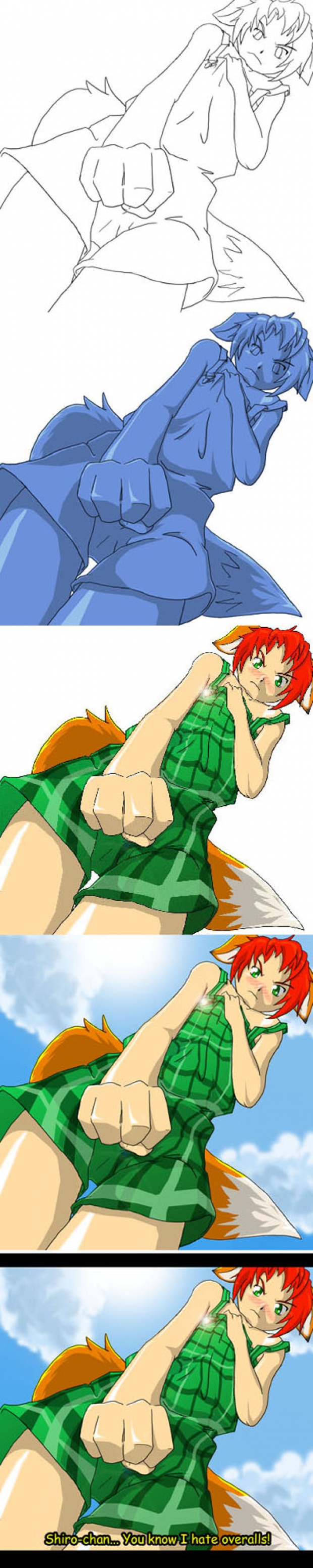 Inari Hates Overalls- Process