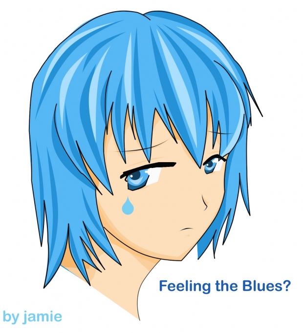 Girl with the blues