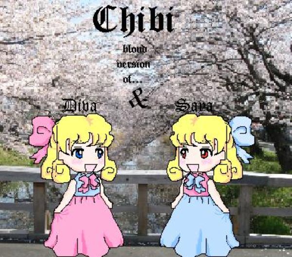 chibi blond version of saya and diva.. (^o^)