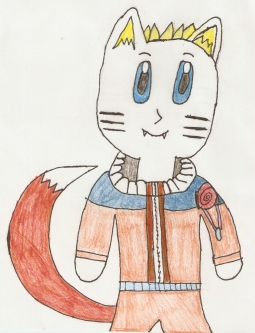 Fox/kitty Naruto Doodle
