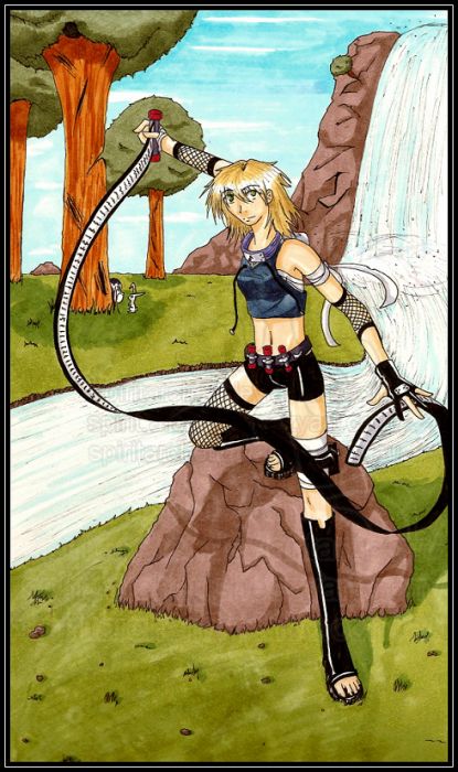 Scroll Kunoichi :: Colored