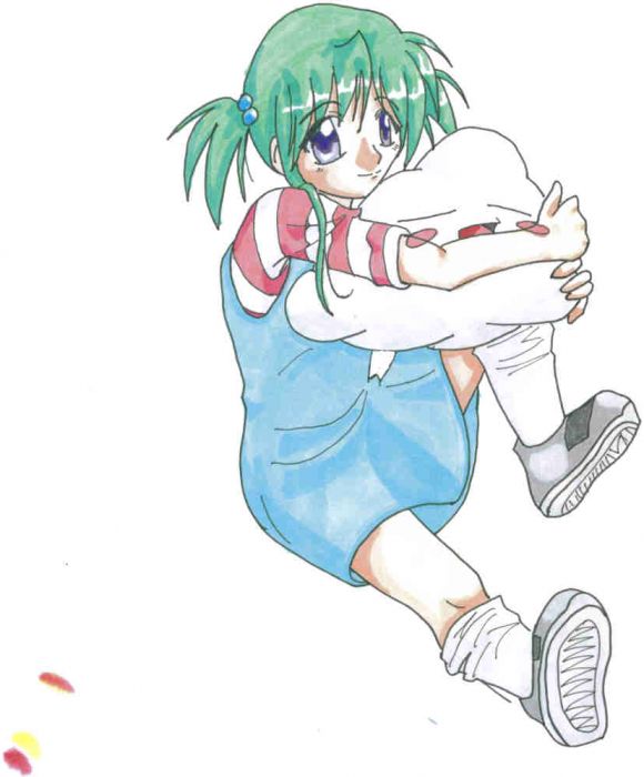 Kid Hugging A Cloud