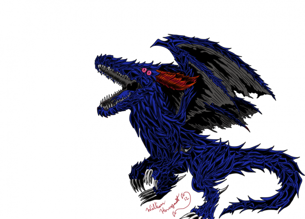 Blue Diamond Plated Dragon