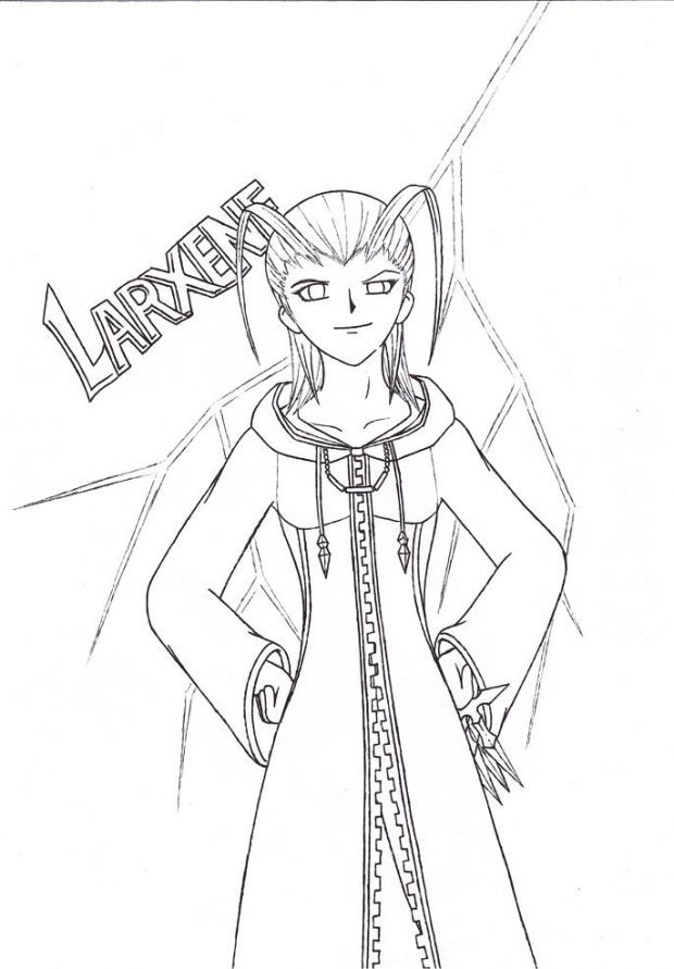 Larxene Drawing - B/w