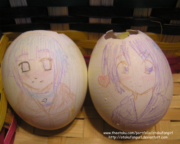 Hinata and Shizuka eggs XD