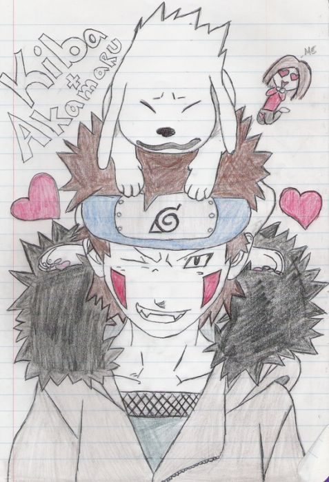 Kiba+akamaru