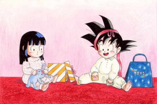 Baby Goku And Baby Chichi