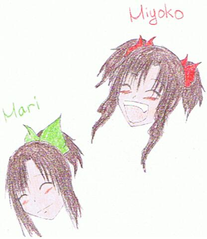 The best of friends as children~Miyoko and Mari