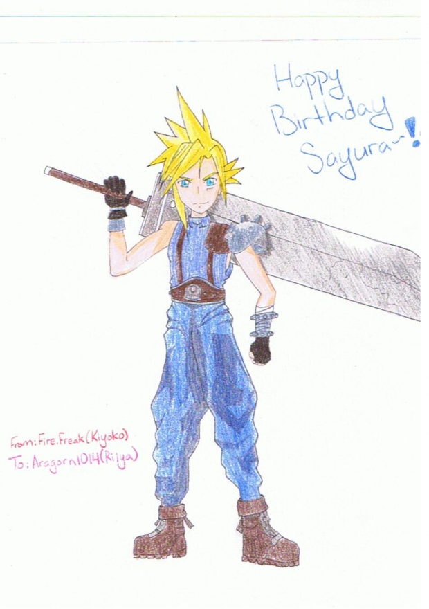 Cloud Strife[Sayura's BDay Gift~*~Part 1~*~]