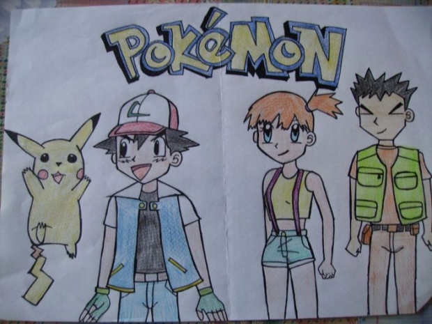 Ash, Misty And Brock