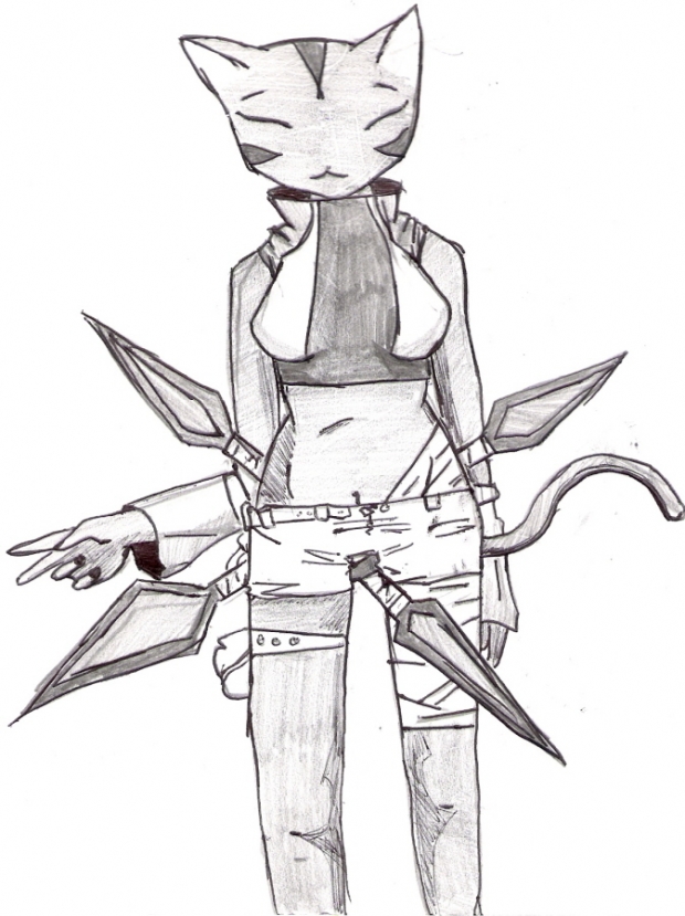 cat ninja,materia hunter cait sith