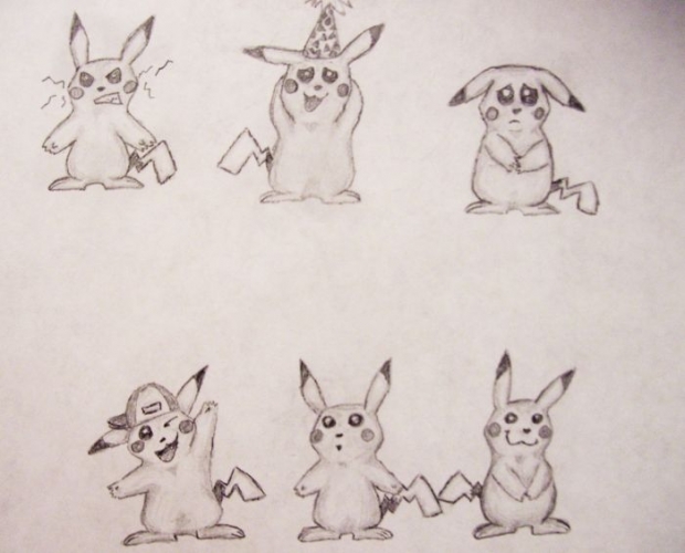 The Many Emotions Of Pikachu