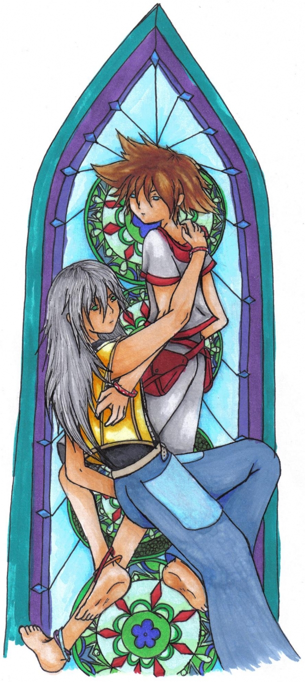 Sora/Riku Stained Glass
