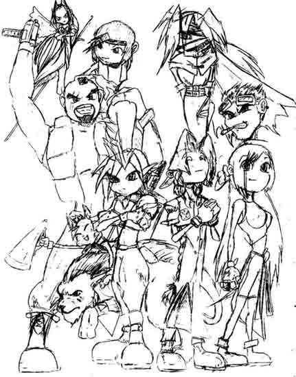 FF7- Old Sketch
