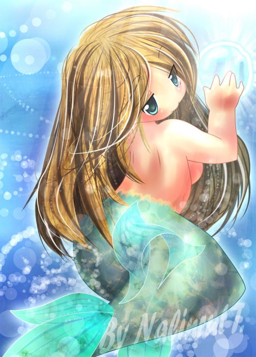 Lil Shiny Chibi Mermaid (oc)