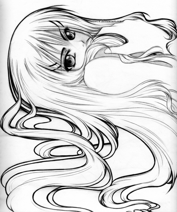 hair sketch