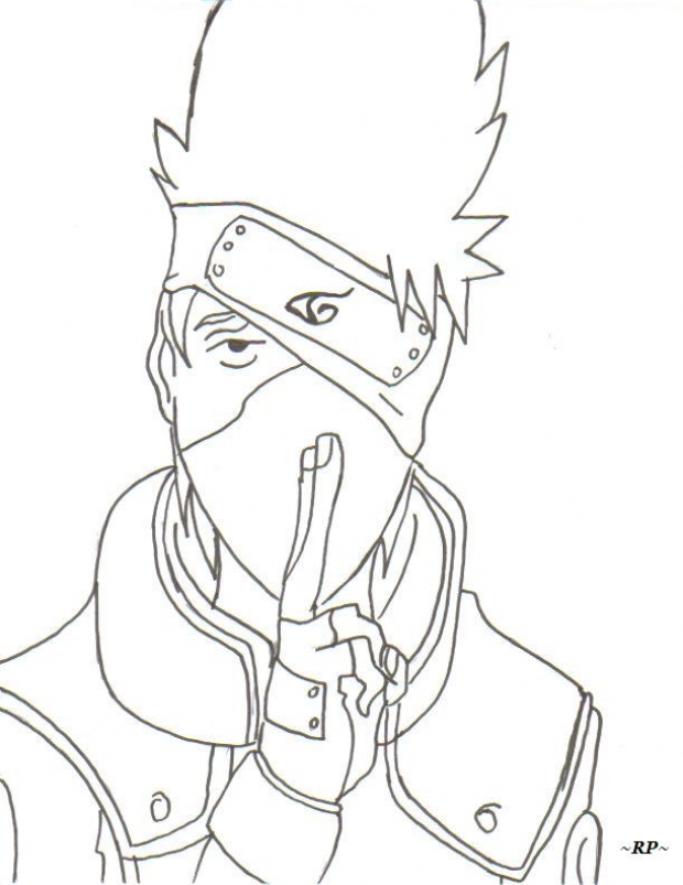 Kakashi Line art