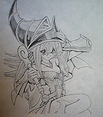 B/W Dark Magician Girl