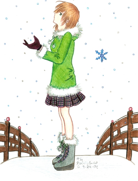 Catching Snowflakes (in Color)