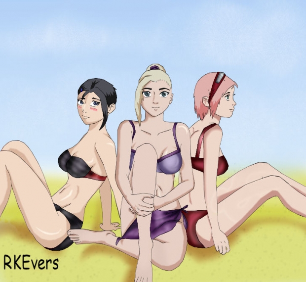 swimsuit contest, coloured