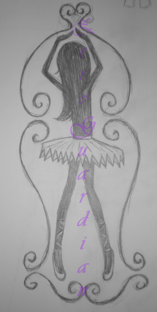 Ballerina Tshirt Design - Sketch