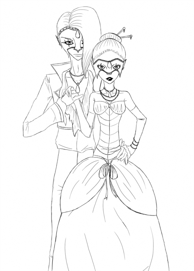 Masquerade-lineart