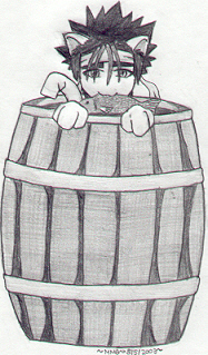 Sano Kitty in a Barrel