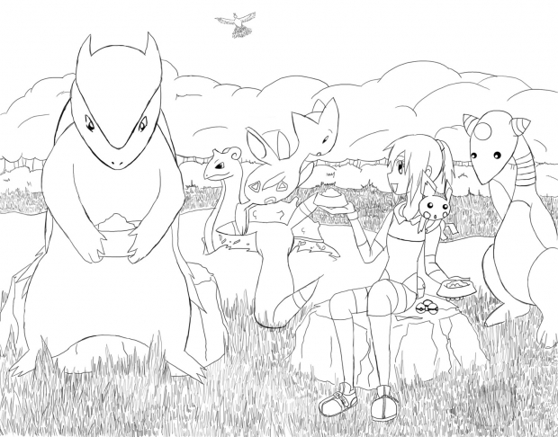Pokemon Lineart