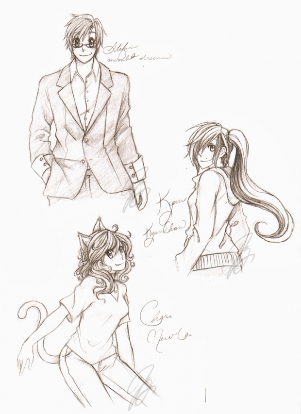 10 Free Sketches! (Stefan, Kyan, and Chero)