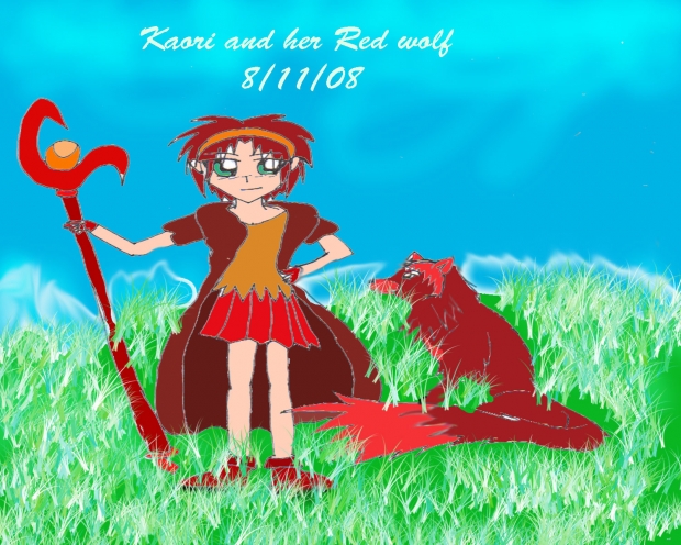 Kaori and her Red Wolf