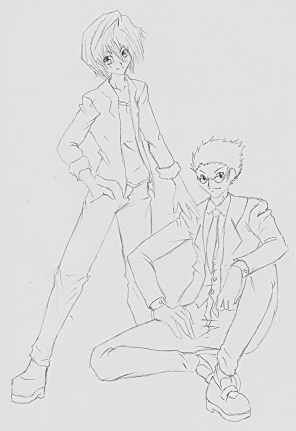 Kurapika X Leorio (linart)