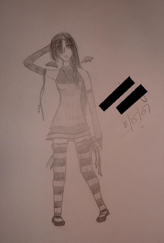 A Girl With Funky Hair