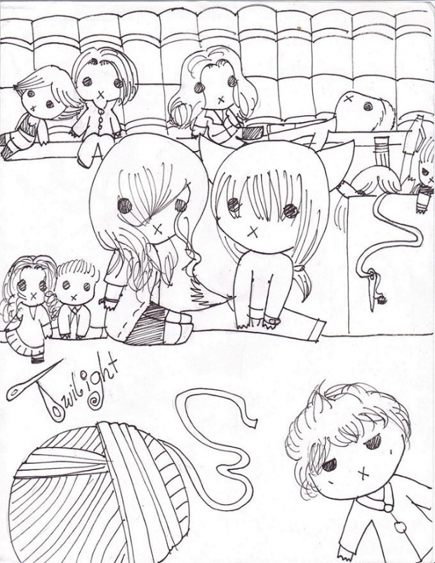 Twilight Plushies lineart