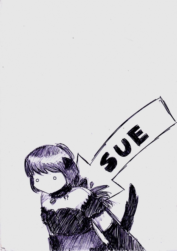 SUE.