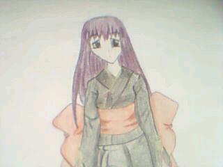 Girl With Kimono Close Up