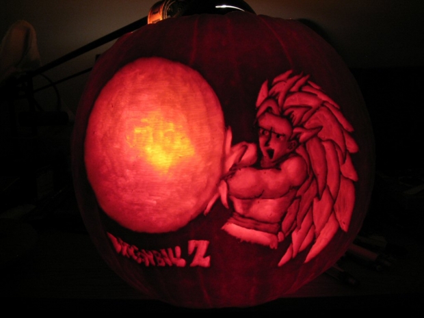 SSJ3 Goku Pumpkin Carving