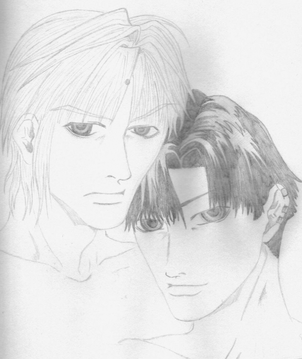 Hakkai and Sanzo