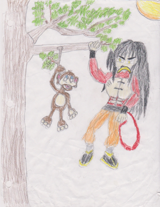 Two monkeys in a tree