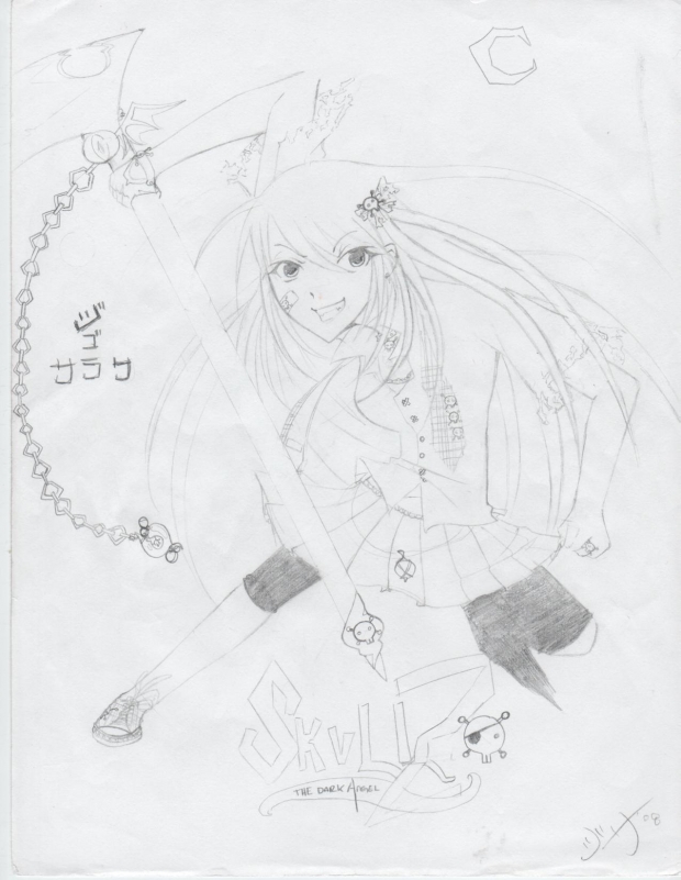 JiSa sketch... SKulLZ :The DarK ANgeL