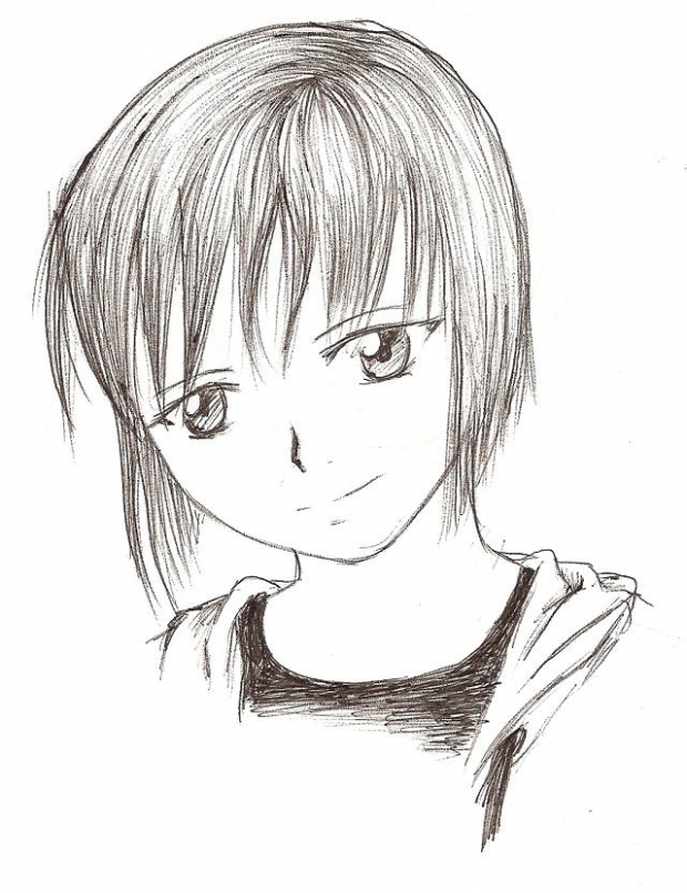 Girl In Ballpoint Pen