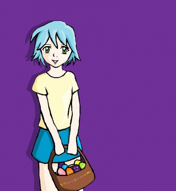 Little Girl and Easter